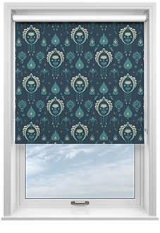 Tangier, Deep Blue - Roller Blind